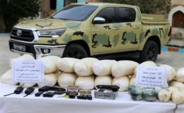 کشف محموله بیش از ۱۹۸ کیلوگرم مواد مخدر افیونی، سلاح و مهمات