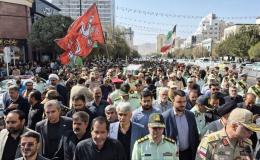 تشییع پیکر شهید استوار دوم سجاد صیامی از مهدیه مشهد به سمت حرم مطهر امام رضا (ع)