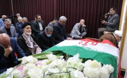 مراسم استقبال از پیکر شهید گمنام همزمان با ایام شهادت حضرت فاطمه زهرا(س)
