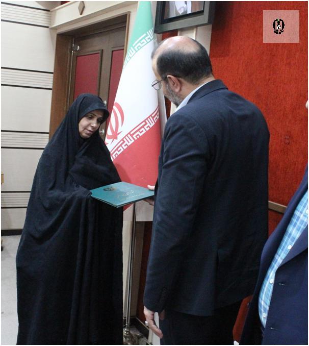 تجلیل از همسر شهید مبارزه با موادمخدر استان قزوین