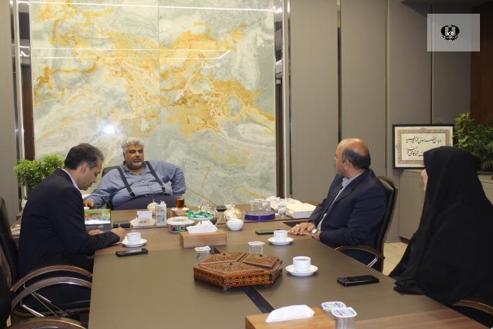 برگزاری جلسه هماهنگی دبیر شورای هماهنگی مبارزه با مواد مخدر استان یزد با رئیس اتاق بازرگانی، صنایع، معادن و کشاورزی استان