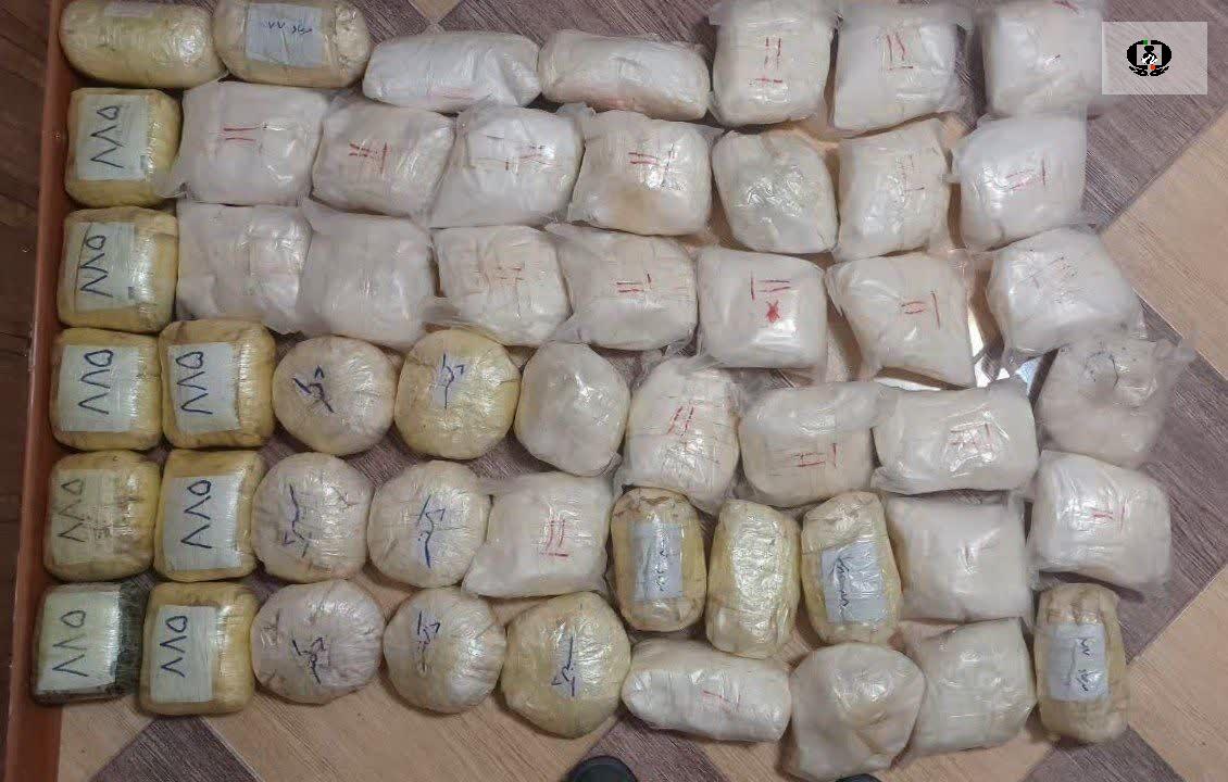 کشف بیش از ۵۲ کیلوگرم مواد مخدر صنعتی توسط هنگ مرزی تایباد